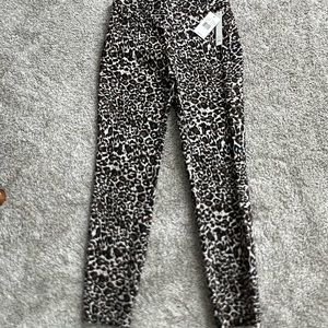 Cheetah print spandex pants